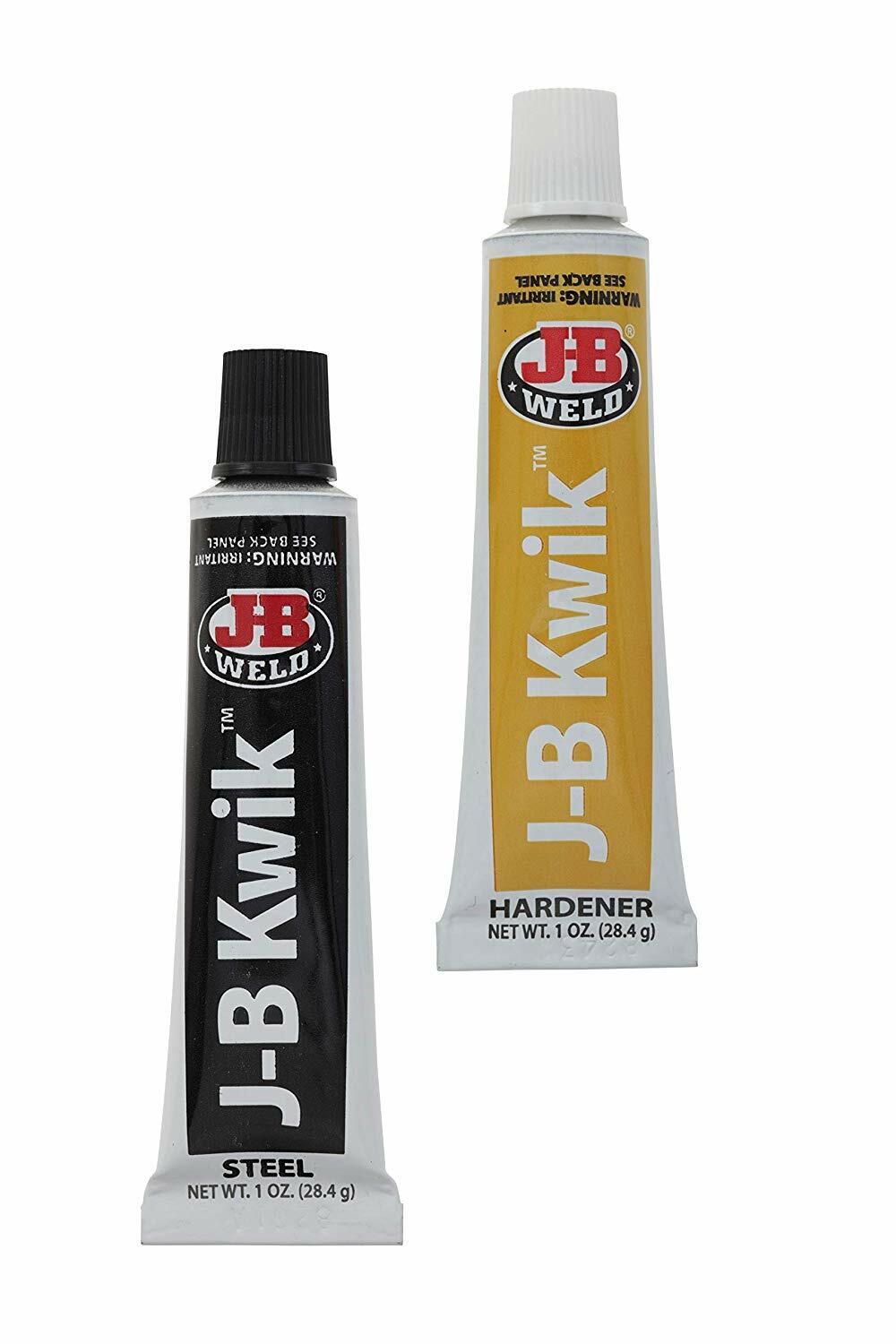 J-B Weld 8276 KwikWeld Quick Setting Steel Reinforced Epoxy - 2 oz. (2 Pack)