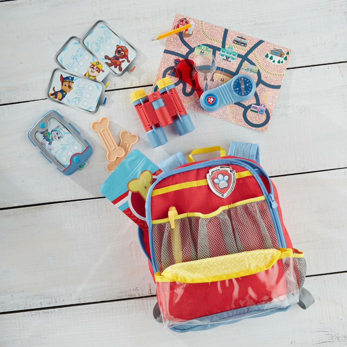 Melissa & Doug PAW Patrol Pup Pack Backpack Role Play Set (15 Pieces)