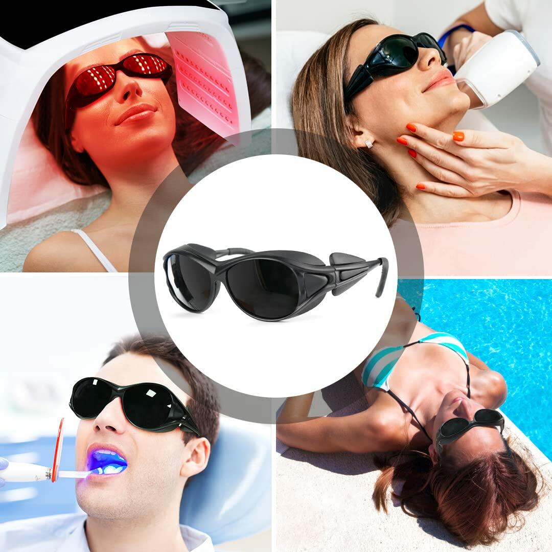ULTREMA Red Light Therapy Glasses, Eyes Protection for Tanning Goggles, IPL Laser Safety Glasses 200-2000nm, Eye Protection for Red Light Therapy.