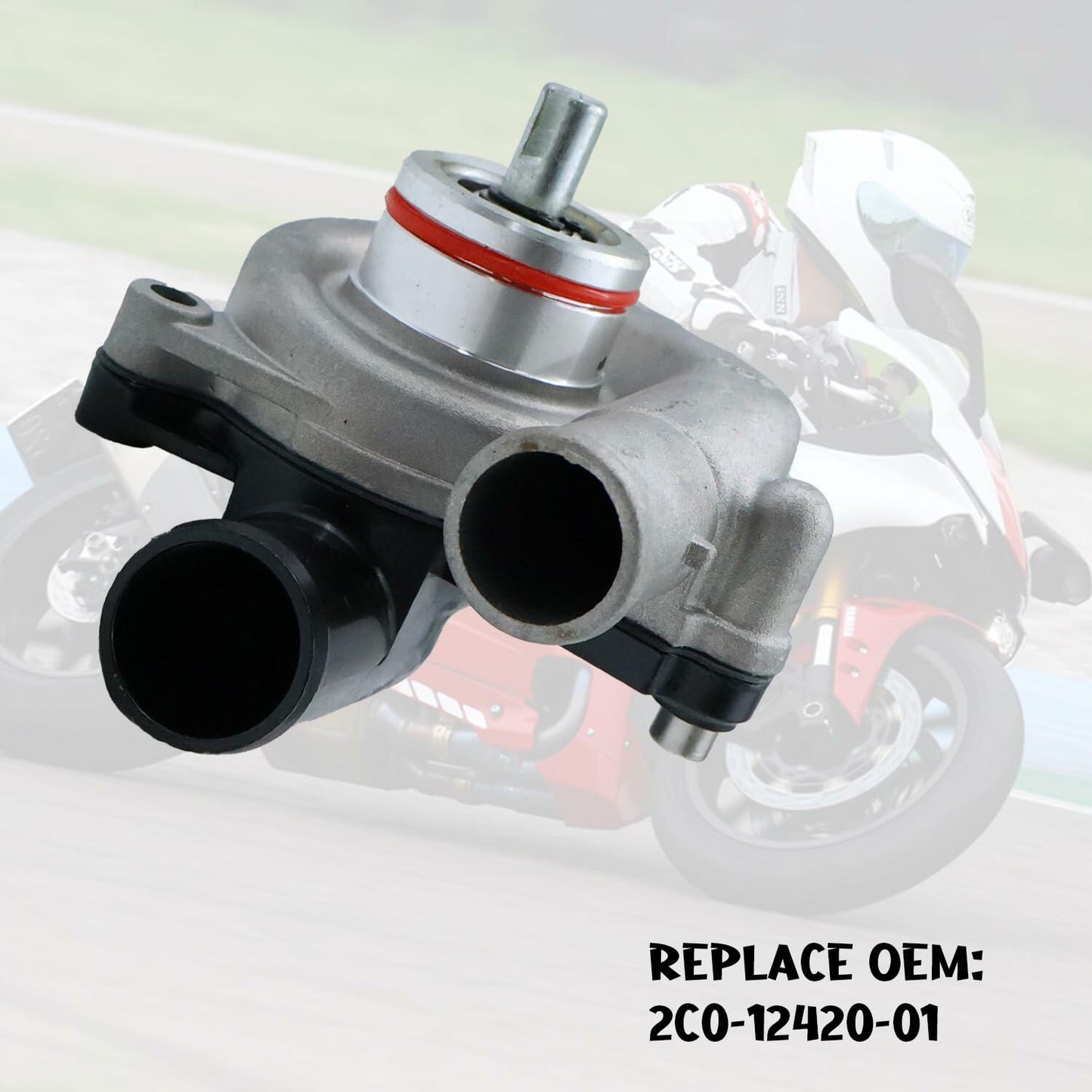 KARSEE Water Pump Assy 2C0-12420-01 Compatible with Yamaha YZF R6 from 2006 to 2020