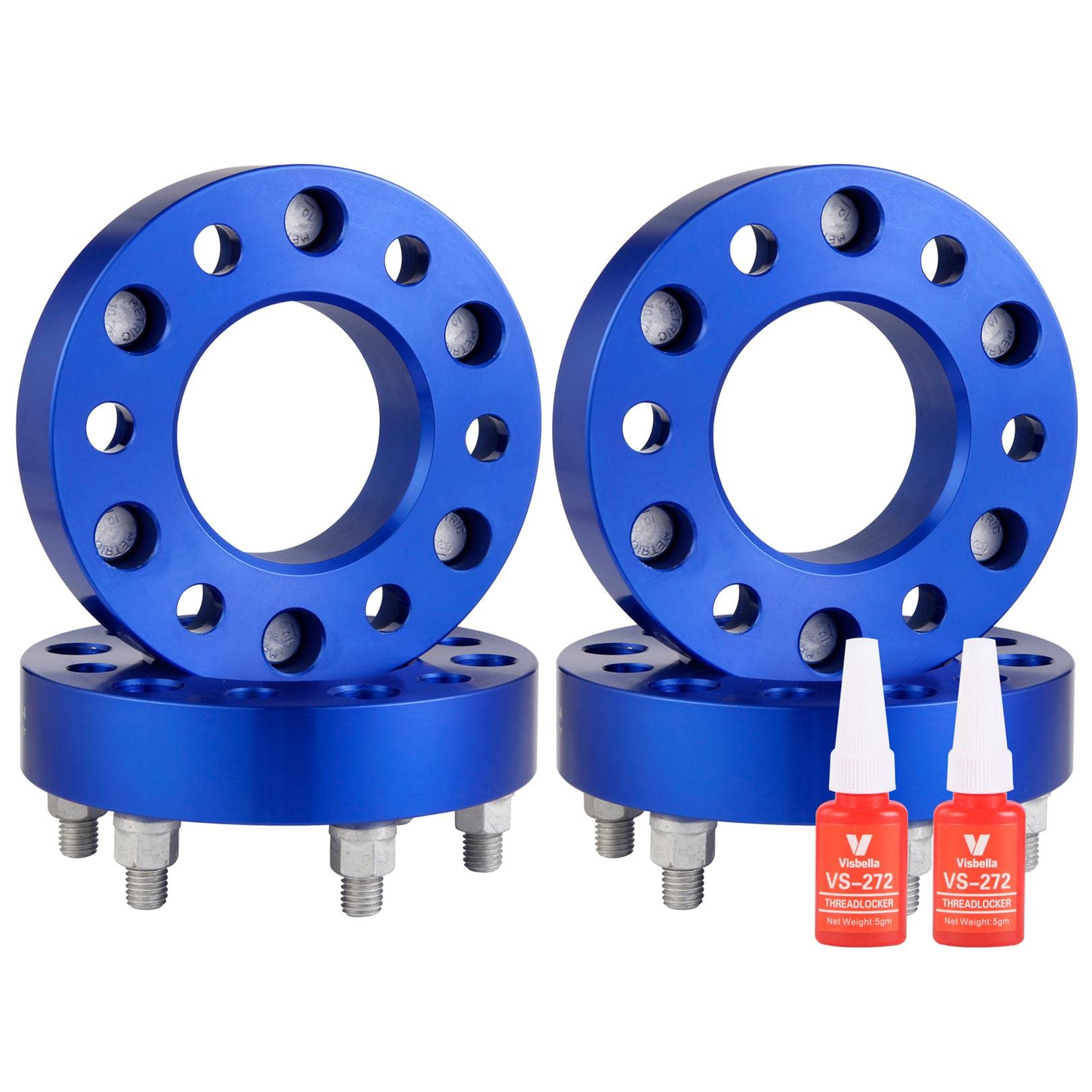 4pcs 6x135 to 6x5.5 Forged Wheel adapters 2” with M14x2 studs for Aftermarket Wheels with 6x5.5 or 6x139.7 PCD, Compatible with Ford 6 Lug 6x135 to 6x139.7 for 2004-2014 F150 | 2003-2014 Expedition