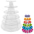 6 Tiered Tray Stand Round Macaroon Tower - Macarons Cookie Tower Display Stand for Food Display Cupcake Holder Wedding Decor Macaron Tower Stand - Macarons Decor Cupcake Tower Tiered Serving Tray