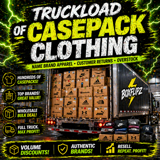 Truckload of Casepack clothing
