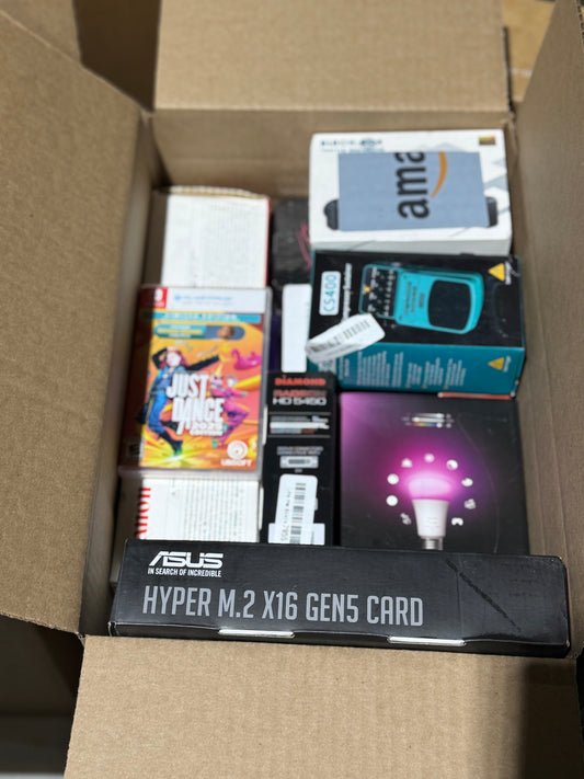 $299 Electronics Mystery Box – 10 Items with 1 Guaranteed $149+ MSRP Jackpot!