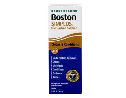 Bausch + Lomb Boston Simplus Multi-Action Solution - 3.5 oz, Pack of 3