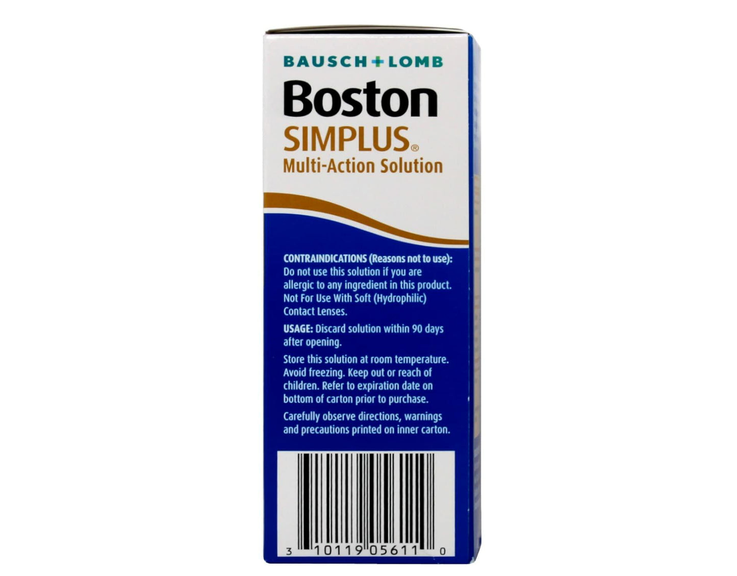 Bausch + Lomb Boston Simplus Multi-Action Solution - 3.5 oz, Pack of 3
