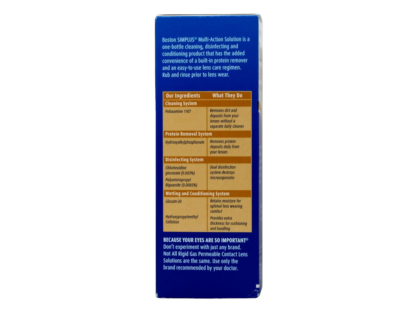 Bausch + Lomb Boston Simplus Multi-Action Solution - 3.5 oz, Pack of 3