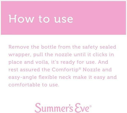 Summer's Eve Extra Cleansing Douche Vinegar & Water 4.5 Ounces Bottles (Pack of 3)