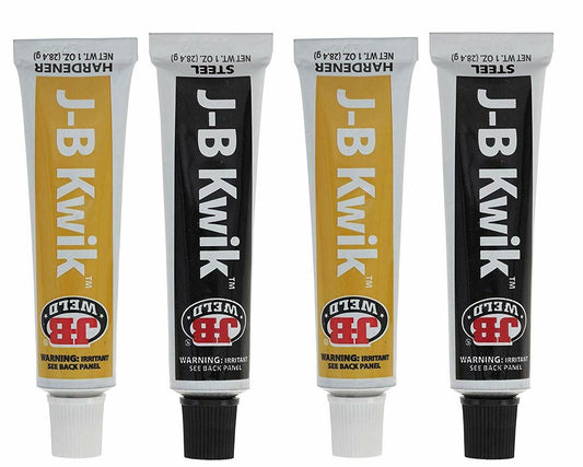 J-B Weld 8276 KwikWeld Quick Setting Steel Reinforced Epoxy - 2 oz. (2 Pack)