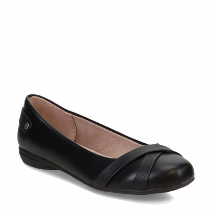 LifeStride womens Adalene Ballet Flat, Black, 11 Wide US