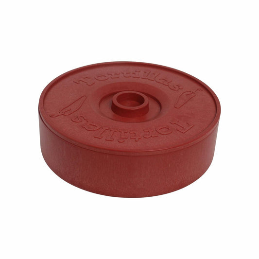 Imusa 8in Plastic Tortilla Warmer, Terracotta Color, Traditional Mexican Server for Keeping Tortillas, Wraps, and Flatbreads Warm
