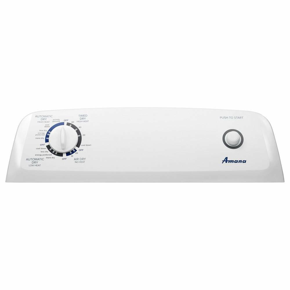 AMANA NED4655EW 6.5 cu. ft. Front Load Electric Dryer with 11 Drying Cycles, White
