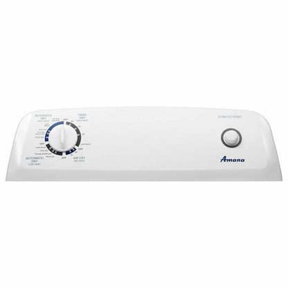 AMANA NED4655EW 6.5 cu. ft. Front Load Electric Dryer with 11 Drying Cycles, White