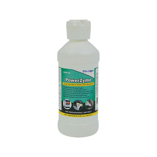 Nu-Calgon 4298-21 PowerZyme Liquid Enzymatic Drain Line Treatment (8 oz. Bottle)
