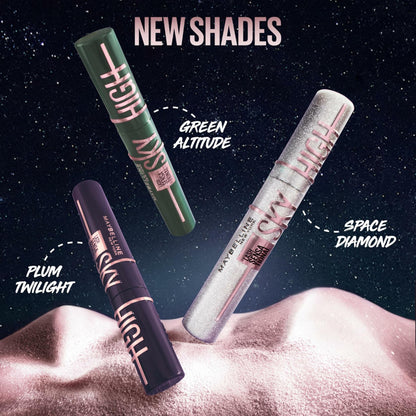 Maybelline Lash Sensational Sky High Washable Mascara Makeup, Volumizing, Lengthening, Defining, Curling, Multiplying, Buildable Formula, Very Black, 1 Count