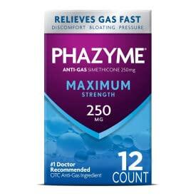 Phazyme Maximum Strength 250 mg Softgels, 12 ea (Pack of 11)
