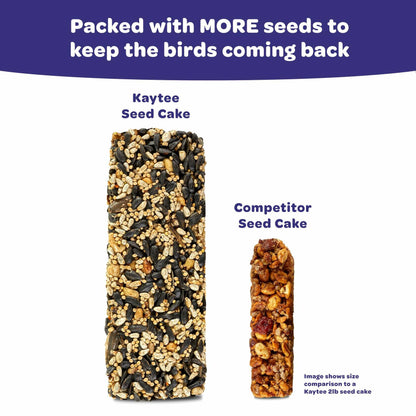 Kaytee Woodpecker Seed Cake, Wild Bird Food, 1.85 Pounds