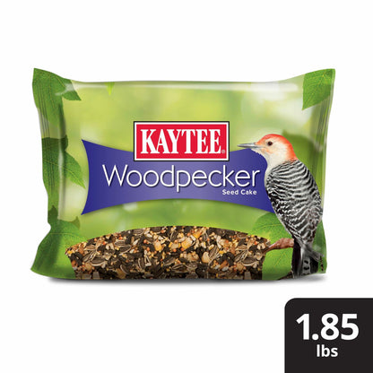 Kaytee Woodpecker Seed Cake, Wild Bird Food, 1.85 Pounds