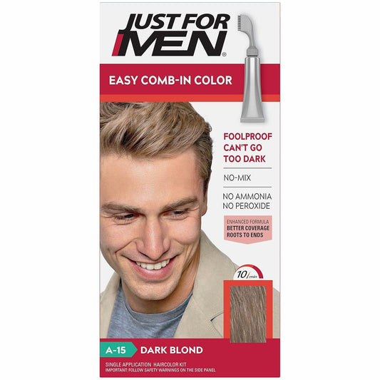 JUST FOR MEN AutoStop Haircolor, Dark Blond A-15 1 ea (Pack of 4)