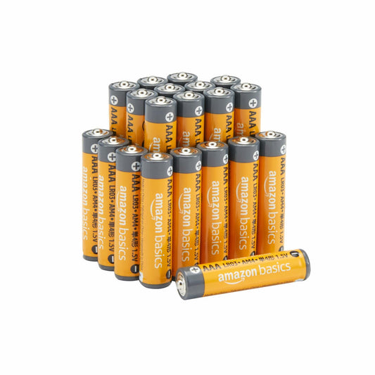 Amazon Basics AAA Alkaline High-Performance Batteries, 1.5 Volt, 10-Year Shelf Life, 20 count (Pack of 1)