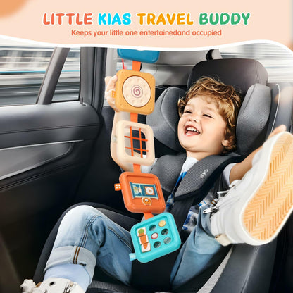 SOSUSHOE Busy Board for 1 Year Old, Travel Toys for Toddler 1-3, Montessori Busy Board Busy Cube, Toys Gifts for 1 Year Old Boy Girl