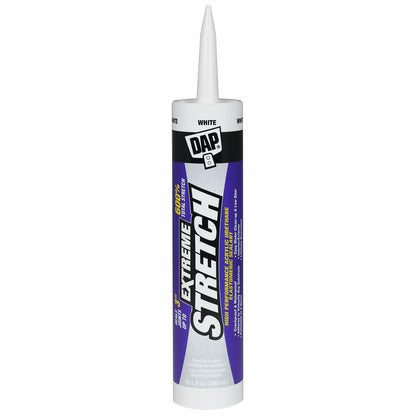 DAP Extreme Stretch Acrylic Urethane Premium Elastomeric Sealant, White, 10.1 Oz (7079818715)