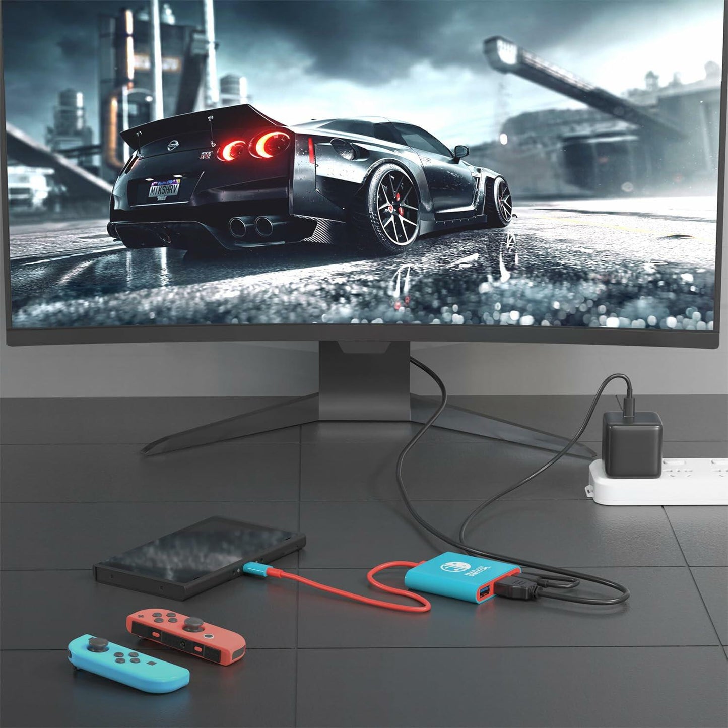 BIYTC Switch Dock Compatible with Nintendo Switch Docking Station Portable Switch TV Adapter Support 4K/30HZ Switch OLED Switch Travel Dock with HDMI2.0 USB3.0 Port (NOT Work for Switch 2)
