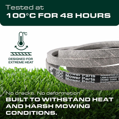 UDC Parts 954-0468 Upper Drive Belt for MTD 754-0468 Troy Bilt Bronco Cub Cadet Yard Machines Huskee 112-0305 Toro LX425 LX500 LX460 LX420 LX426 LX423 / Aramid Cord / 41.50 inches