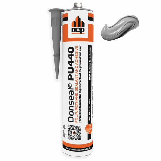 DCP Donseal PU440 Polyurethane Concrete Sealant 1 Pack– Non-Sag Concrete Caulk for Joints, Walls, Sidewalk, and Foundation, 10.1 fl. oz. Cartridge – Grey