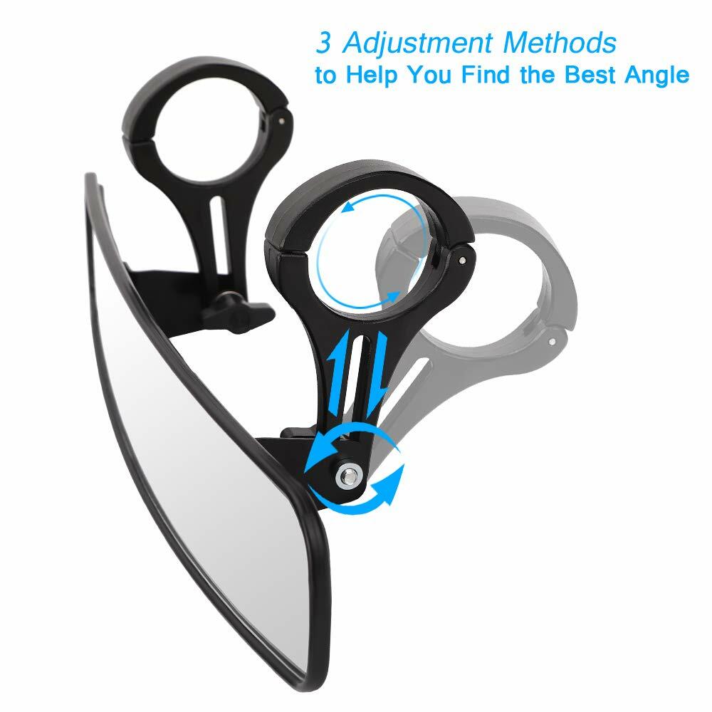 BETOOLL 16.5" Wide Rear View Race Mirror Convex Mirror with 1.75"-2” Clamp for UTV Compatible with Yamaha,Polaris,Kawasaki MULE