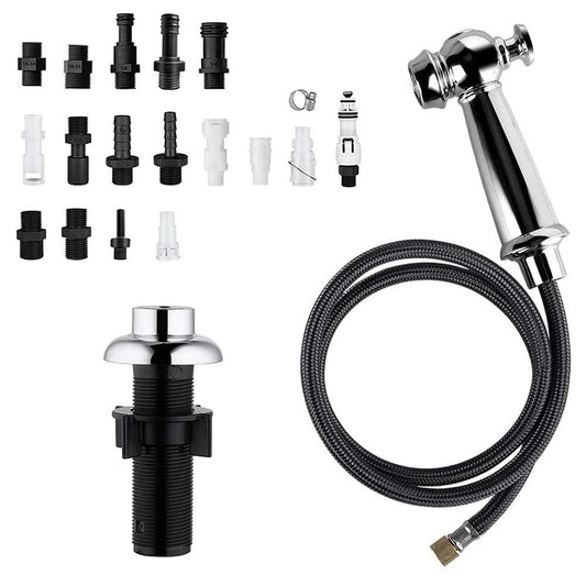 Kitchen Side Sprayer Chrome, Kitchen Sink Sprayer Head Replacement, Kitchen Sink Faucet Sprayer Hose, Kitchen Sprayer Head Replacement,Kitchen Sink Pull Out Spray head,Kitchen Sink Spray Hose