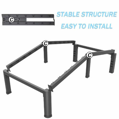 FUIOBYVV 14 Inch Twin Bed Frame with Rounded Corner and Headboard Hole Mattress Retainers 3500 LBS Metal Heavy Duty Steel Slats Support No Box Spring Needed Platform Noise Free Easy Assembly