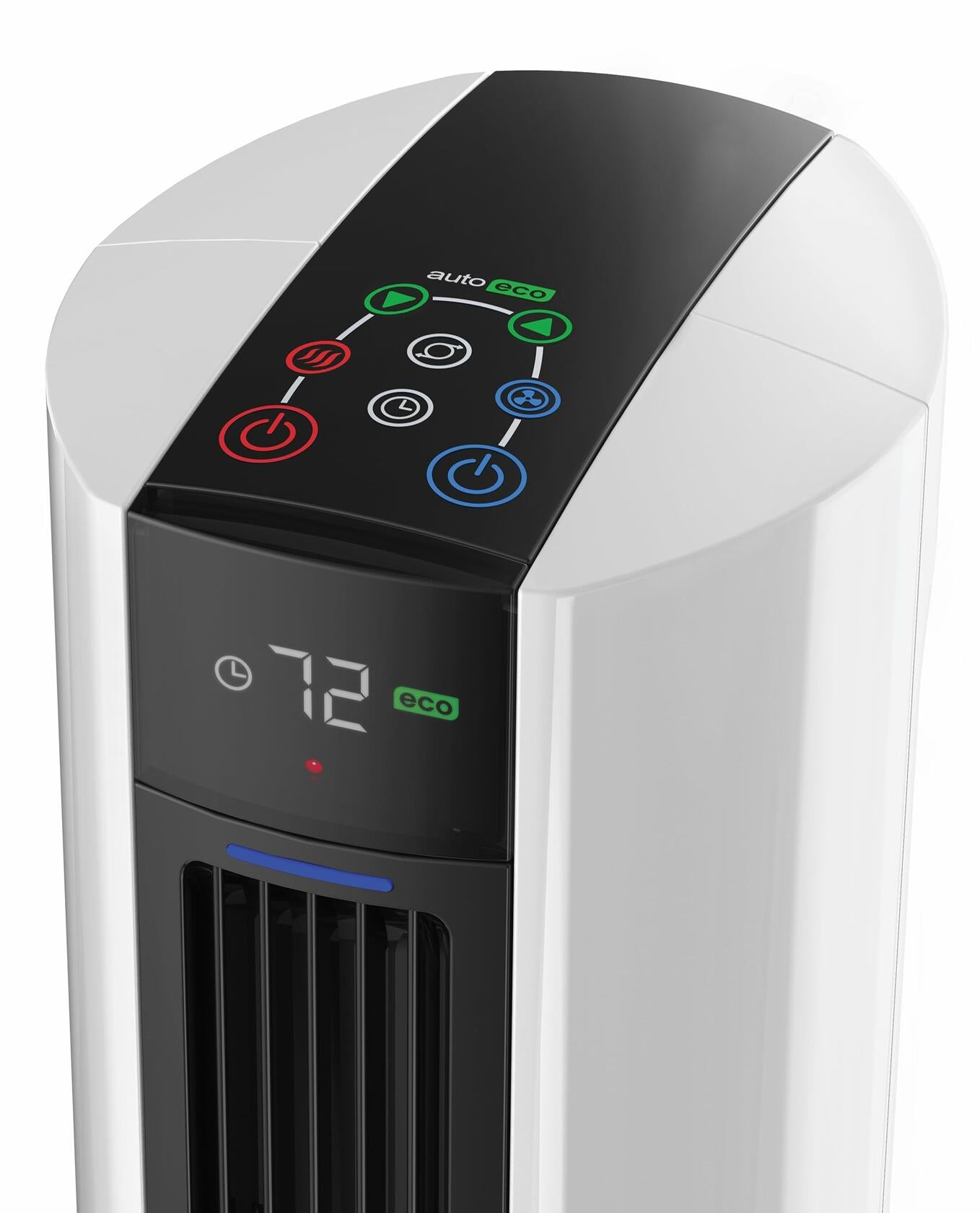 Lasko Oscillating All Season Tower Fan and Space Heater in One for Home with Adjustable Thermostat, Tip-Over Switch, 4 Fan Speeds, 3 Heat Settings and Remote Control, 42 Inches, 1500W, White, FH500