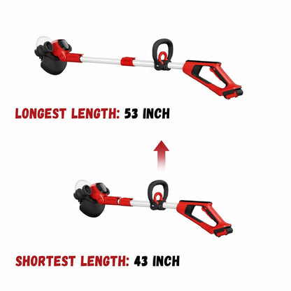 Korunria Brushless Weed Wacker & Edger & Lawn Mower Cordless, with Two 2.5Ah Battery, 3-in-1 Battery Powered Brush Cutter, Charger Included(Two 2.5AH Batteries)