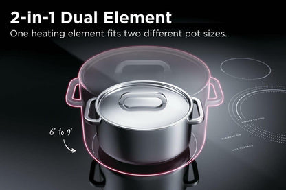 30 in. 5.3 cu. ft. 5 Burner Element Freestanding Self-Cleaning Electric Range in Stainless Steel with Air Fry