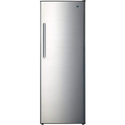 24 in. 11 cu. ft.  Convertible Auto Defrost Garage Ready Upright Freezer/Refrigerator in Stainless Steel, Energy Star