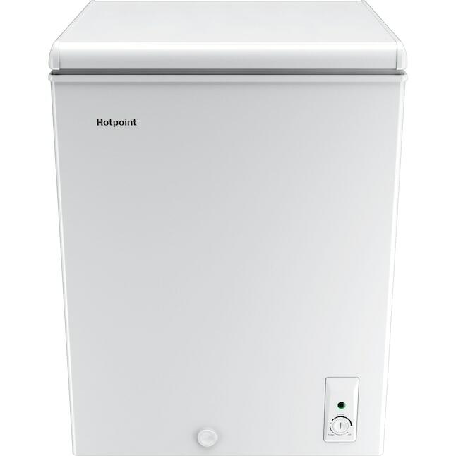 White 4.9 cu ft Convertible Chest Freezer by Hotpoint