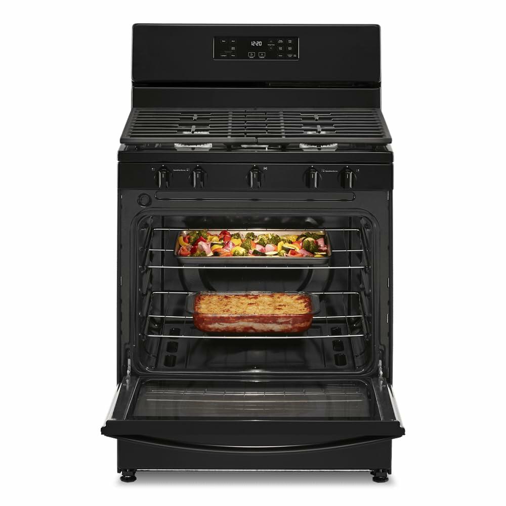 WHIRLPOOL WFG505M0MB Freestanding Gas Range, Black