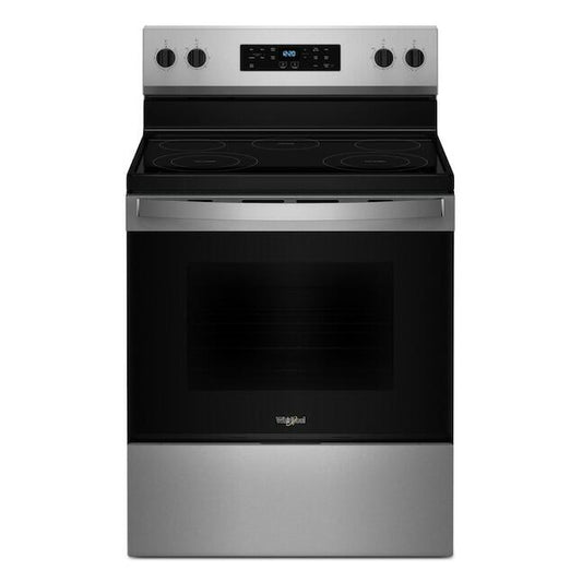 Flexible Electric Range by Whirlpool: 5.3 Cu. Ft. Freestanding with Stainless Steel Cooktop