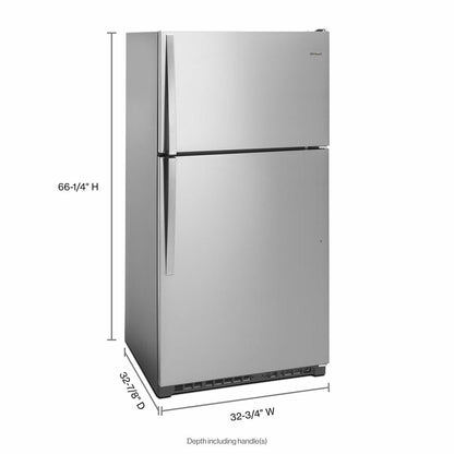 Whirlpool WRT311FZDZ 20 Cu. Ft. Stainless Top Freezer Refrigerator