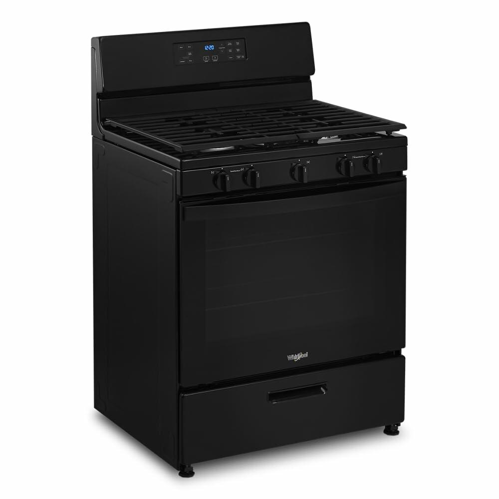 WHIRLPOOL WFG505M0MB Freestanding Gas Range, Black