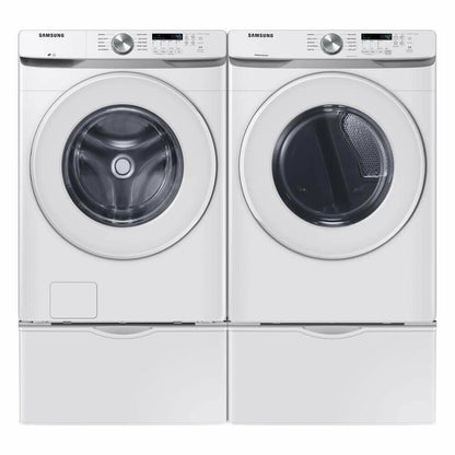 SAMSUNG DVE45T6000W DVG45T6000W Electric Dryer with Sensor Dry, 7.5 Cu Ft, White