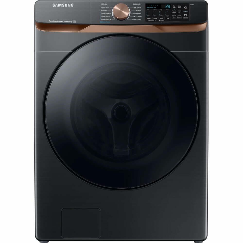 Samsung 27 in. 5.8 cu. ft. Black Stainless Steel Front Load Washer with Super Speed Wash and Steam