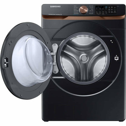 Samsung 27 in. 5.8 cu. ft. Black Stainless Steel Front Load Washer with Super Speed Wash and Steam
