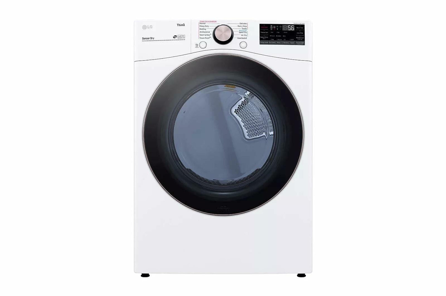 LG DLGX4001W Dryer, Solid Black