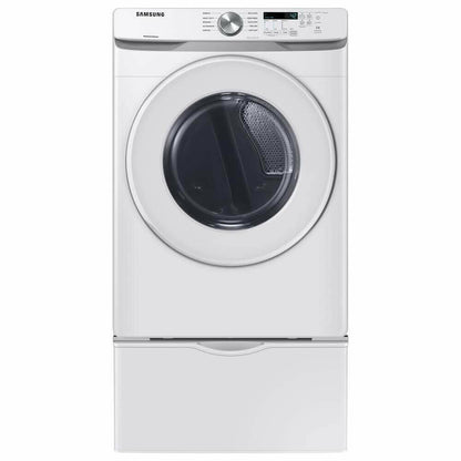 SAMSUNG DVE45T6000W DVG45T6000W Electric Dryer with Sensor Dry, 7.5 Cu Ft, White