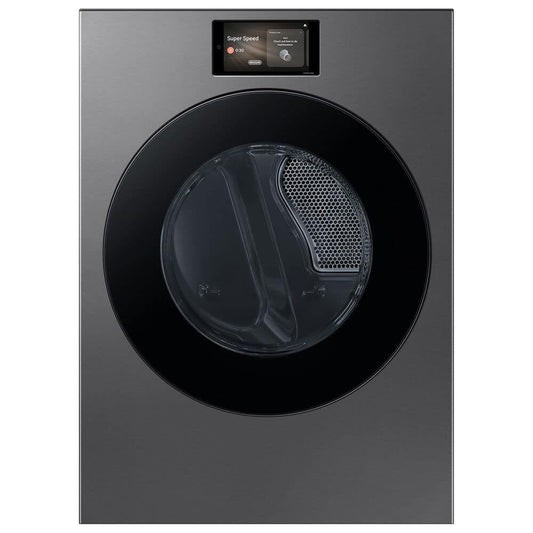 7.6 cu ft vented Front Load Stackable Bespoke AI Ultra Capacity Electric Dryer in Dark Steel w/AI OptiDry+