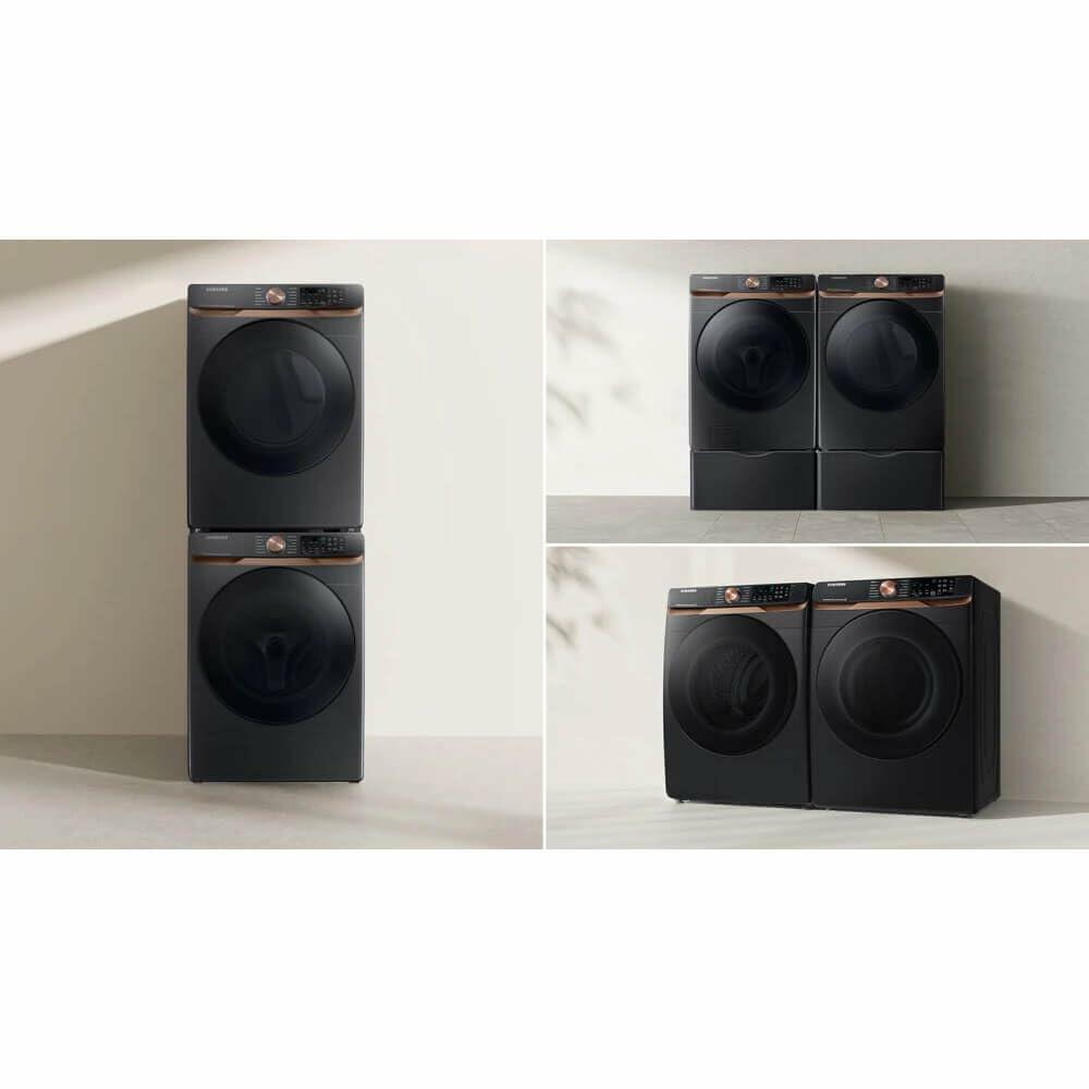 Samsung 27 in. 5.8 cu. ft. Black Stainless Steel Front Load Washer with Super Speed Wash and Steam