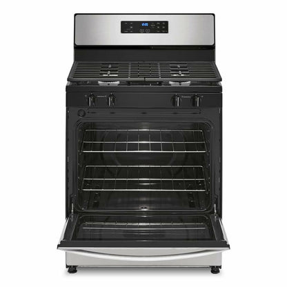 30 Inch Freestanding Gas Range with 4 Sealed Burners, 5.1 cu. ft. Capacity, SpeedHeat™ Burners, Continuous Grates, Frozen Bake™, Sabbath Mode, Broiler Drawer, and Star-K Certified: Stainless Steel