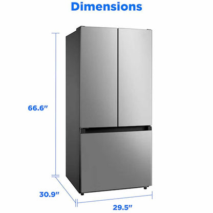 Midea MRF18B4AST 18 Cf French Door 30 Wide Non-dispense